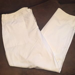 IMNYC white cotton pant straight leg size 16